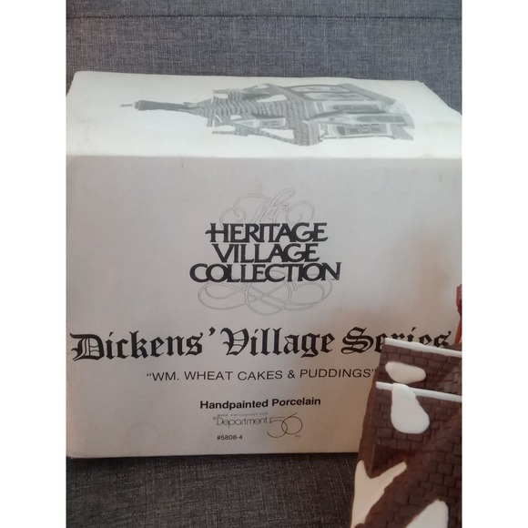 Vintage Department 56 Wm Wheat Cakes & Puddings Dicken's Christmas Holiday Decor - Picture 3 of 6
